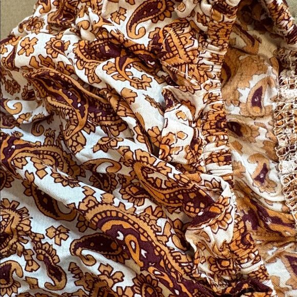 Faithfull the Brand Floral Brown Midi Dress - Picture 5 of 8